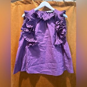 SEA New York purple ruffle top. Size 8. Excellent condition.